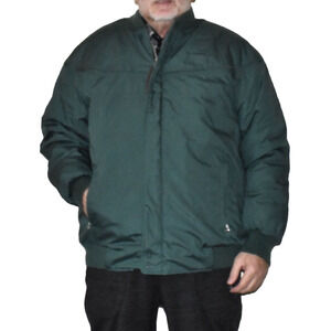 B5 NWT DERBY OF SAN FRANCISCO Pine Green Gold Paisley Lined Bomber Jacket Sz XXL